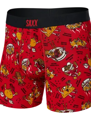 SAXX VIBE Boxer Brief - Dumps and Noods - Red