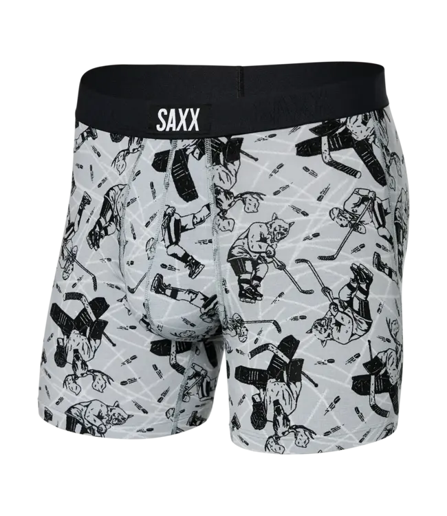 SAXX Vibe Boxer Brief - Wild Slapshot- Liner Grey