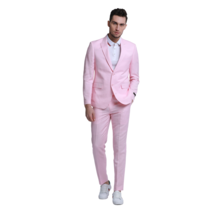 Tazzio 2Pc Linen Suit - Pink