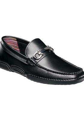 Stacy Adams Delano Moc Toe Bit Driver - Black