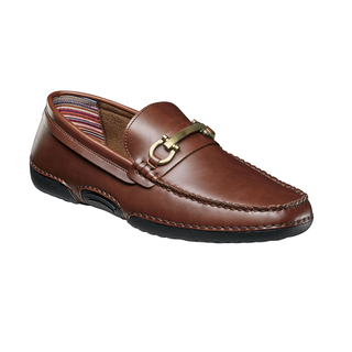 Stacy Adams Delano Moc Toe Bit Driver - Brown