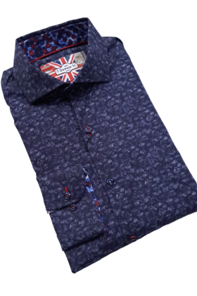 NAVY 7 DOWNIE ST. DRESS SHIRT-2235