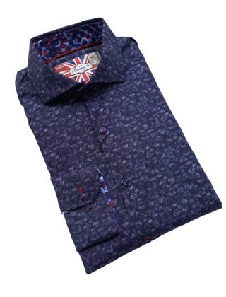 NAVY 7 DOWNIE ST. DRESS SHIRT-2235