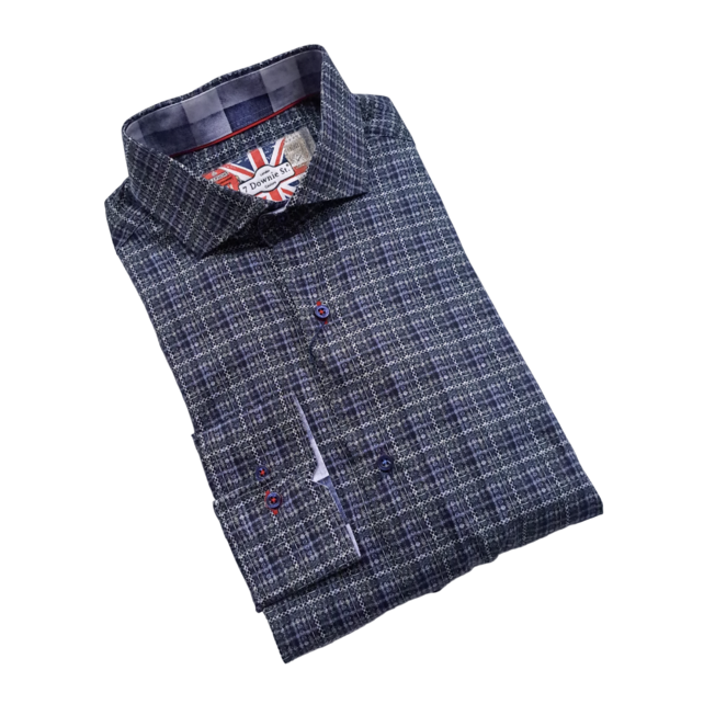 BLUE 7 DOWNIE ST. DRESS SHIRT BLUE 7 DOWNIE ST. DRESS SHIRT