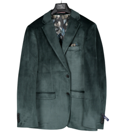 Soul Of London Velvet Touch Sport Coat - Green