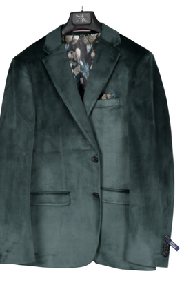 Soul Of London Velvet Touch Sport Coat - Green