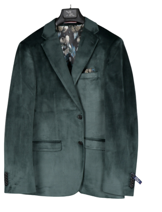 Soul Of London Velvet Touch Sport Coat - Green