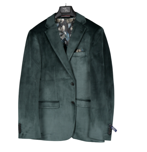 Soul Of London Velvet Touch Sport Coat - Green