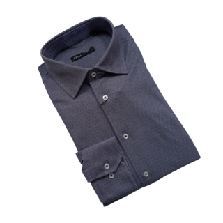 Horst Pattern Soft Dress Shirt - Black