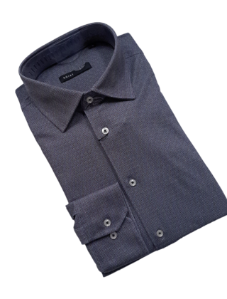 Horst Pattern Soft Dress Shirt - Black
