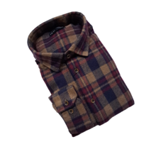 Horst Knitted Plaid Sport Shirt - Brown