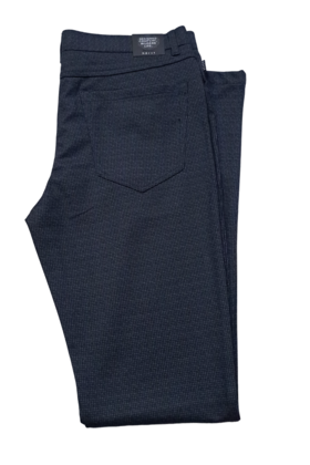 Horst Houndstooth Casual 4 Pocket Pants - Navy