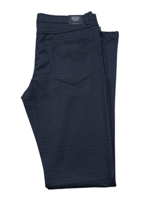 Horst Houndstooth Casual 4 Pocket Pants - Navy