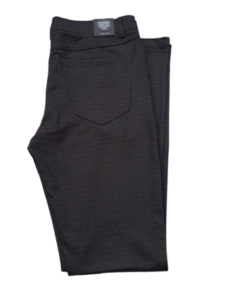 Horst Houndstooth Casual 4 Pocket Pants - Brown