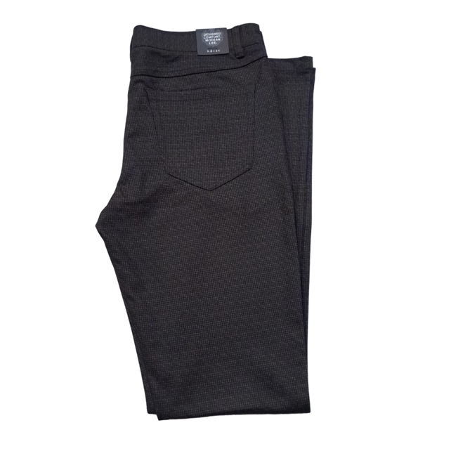 Horst Houndstooth Casual 4 Pocket Pants - Brown