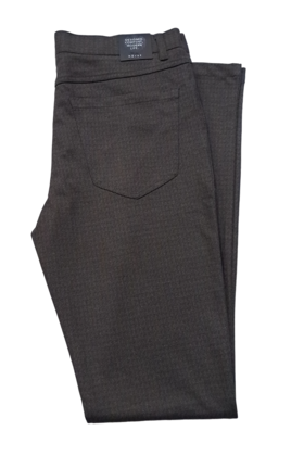 Horst Houndstooth Casual 4 Pocket Pants - Taupe