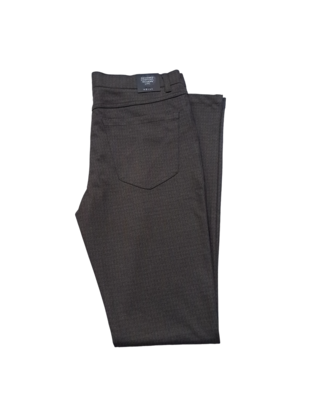 Horst Houndstooth Casual 4 Pocket Pants - Taupe