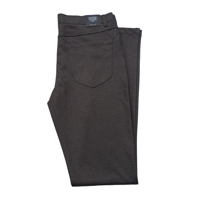 Horst Houndstooth Casual 4 Pocket Pants - Taupe