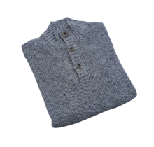Modango Mock Button Sweater  - Grey
