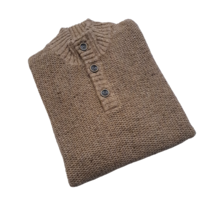 Modango Mock Button Sweater - Beige
