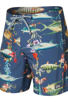 SAXX BETAWAVE  17" Boardie Shorts - Deep Dive