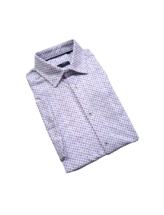 WHITE HORST SHORT SLEEVE FLORAL PATTERN DRESS SHIRT