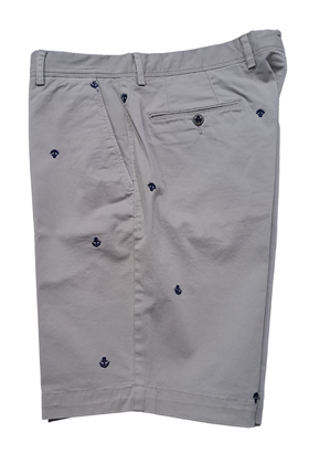 Horst Bermuda Shorts - Light Grey/Blue