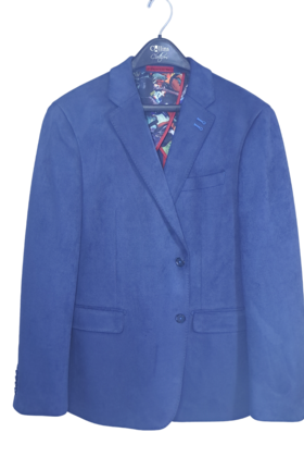 7 DOWNIE ST. VELVET SPORT COAT - BLUE
