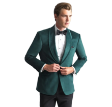 Allure Velvet Sport Coat - Emerald Green