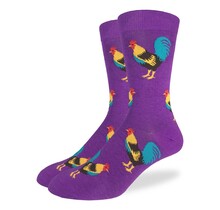 Good Luck Socks - Purple Rooster