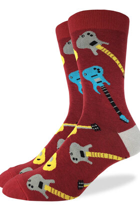 Good Luck Socks - Red Guitar Socks