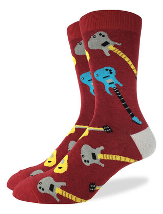 Good Luck Socks - Red Guitar Socks