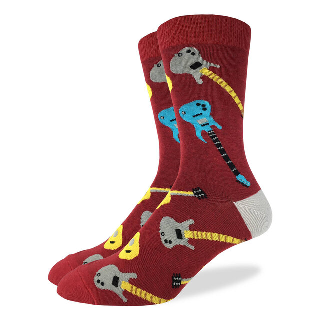 Good Luck Socks - Red Guitar Socks