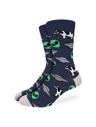Good Luck Socks - Aliens and Cows