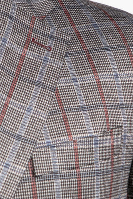 7 Downie St. Thermolite Plaid Sport Coat - Hawk 7 Downie St. Thermolite Plaid Sport Coat - Hawk
