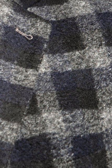 7 Downie St. Wool Blend Check Sport Coat - Hunter - Black/Grey