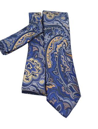 Barcelona Tie & Pocket Square - 2523