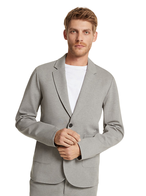 Michael Kors Wool Ponte Sport Coat - Ash Melange