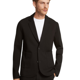 Michael Kors Wool Ponte Sport Coat - Black