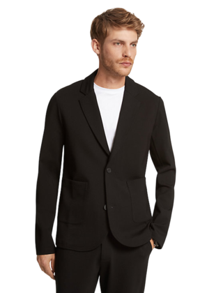 Michael Kors Wool Ponte Sport Coat - Black