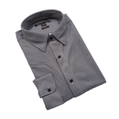 Michael Kors Performance Stretch Dress Shirt - Gingham - Black