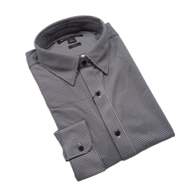 Michael Kors Performance Stretch Dress Shirt - Gingham - Black