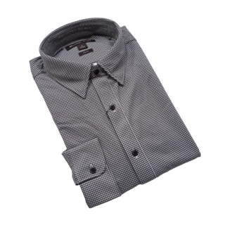 Michael Kors Performance Stretch Dress Shirt - Gingham - Black