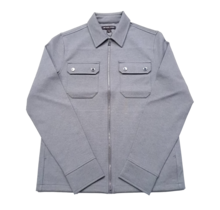 Michael Kors Wool Ponte 2 Pocket Zip Jacket - Ash Melange