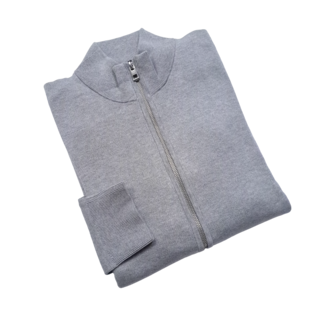 Michael Kors Core Full Zip Sweater - Heather Grey