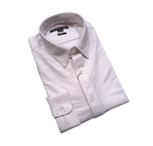 Michael Kors Cotton Blend Dress Shirt - Micro Dot - White