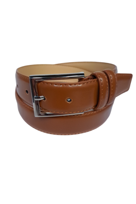 DICAPRI LEATHER BELT - Cognac