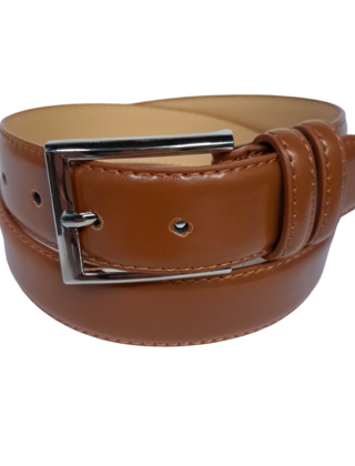 DICAPRI LEATHER BELT - Cognac