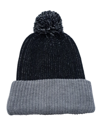 CC APPAREL CLASSIC POM POM TOQUE GREY/BLACK