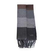 FRAAS CHEVRON CASHMINK SCARF BROWN